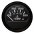 Faria Euro Black 2" Water Temperature Gauge (100-250F)