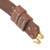 Brown Leather Military Style Rifle Sling 1" Premium Drum Dyed Leather