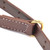 Brown Leather Military Style Rifle Sling 1" Premium Drum Dyed Leather