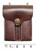 Brown Leather .45 Double Magazine Pouch With Hanger