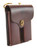 Brown Leather .45 Double Magazine Pouch With Hanger