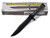 12" Black Handle Survival Knife w/Compass