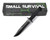 7" Small Survival Knife w/Black Handle