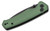 CIVIVI Altus Button Lock Folding Knife, Nitro-V Black SW, Aluminum Green