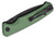 CIVIVI Altus Button Lock Folding Knife, Nitro-V Black SW, Aluminum Green