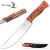 Elk Ridge Fixed Blade Hunting Knife Pakkawood Orange Camo