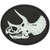 Triceratops Skull PVC - Morale Patch - Glow In The Dark