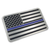 Vehicle Emblem - Thin Blue Line American Flag