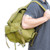 Olive Drab Backpack - 100 Percent Cotton Canvas, Nylon Webbing And Canvas Shoulder Straps, Drawstring Top