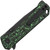 QSP Knife Grebe T Button Lock Green CF
