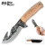 Ridge Runner Fixed Blade Gut Hook Skinning Knife - Olive Wood