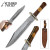 Timber Wolf Olive Wood Bowie Knife