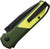 Flytanium Arcade Shark-Lock Knife Black Aluminum Green/G10 Yellow
