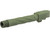 Tapp Airsoft 3D Printed Threaded Barrel w/ Custom Cerakote for Elite Force GLOCK 17 Gas Blowback Airsoft Pistols (Color: Multicam Bright Green)