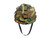Plastic OD Helmet w/ Woodland Cover