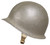 WWII U.S. Armed Forces Front Seam Fixed Bale M1 Helmet
