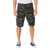 Rothco Vintage Camo Paratrooper Cargo Shorts - Black Camo