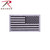 Rothco American Flag Patch - Hook Back - Reverse - Black/Silver