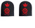Royal Canadian Navy Boatswain Trade Shoulder Badge Set