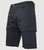 Relaxed Fit Flex Twill Cargo Short (Color: Black)