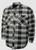 Quilt Lined Flannel Shirt (Color: Black Grey Plaid)