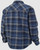 Sherpa Bonded Flannel Jac-Shirt (Color: Navy Grey Plaid)