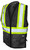 Poly Twill Harness Compatible Safety Vest (Black)