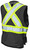 Poly Twill Harness Compatible Safety Vest (Black)