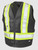 Poly Twill Deluxe Safety Vest (Black)