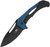 Bulwark Framelock Blue Micarta