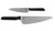 White River Liong Mah 2-Piece Set Chef Knives Magnacut Steel Black G10 Handle