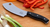 White River Camp Cleaver Fixed Blade Knife Micarta Black/OD Green