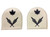 Royal Canadian Navy Commissary Man Trade Shoulder Badge Set