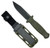 Demko Armiger 4 Fixed Blade Knife, 80CrV2 Black Clip Point, OD Green Handle, Kydex Sheath