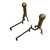 Antique Cast Irons Fireplace Andirons