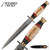 Timber Wolf Red And Black Pakkawood Damascus Steel Medieval Hunting Dagger