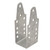 C.E. Smith Strap Bent Channel Upright Short Galvanized Bracket - 9"