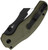 KIZER CUTLERY C01C Uti 1 Button Lock Grn