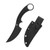 QSP Viper Fixed Blade Knife Black SW Blade G10 Black Kydex Sheath