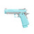 G&G Hicapa Style STP45 8" Pro Macaron Blue Gas Blowback Airsoft Pistol