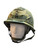Canadian Armed Forces 1980s M-1C Airborne Helmet W/ 1968 Dated Mitchell Cover & Nape Pad