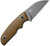 KIZER CUTLERY Snick Fixed Blade Brn G10