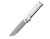 Petrified Fish Tena Tanto D2 Satin G10 White