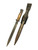 WW2 Mauser 98K Matching Wooden Grip Bayonet & Scabbard W/ Frog - Dated 1944