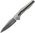 Wartex Framelock Silver Ti