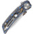 Linerlock Micarta Blue 10MBL