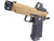 ARCTURUS Vanguard 4.3" Airsoft Hi-Capa Gas Blowback Pistol -  Optics Ready Slide & Compensator / Black-Tan