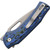 Button Linerlock Blue mic