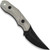Fanglet Fixed Blade Grn Mic