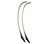 The Fred Bear Takedown Recurve Limbs - Black w/ White Tips